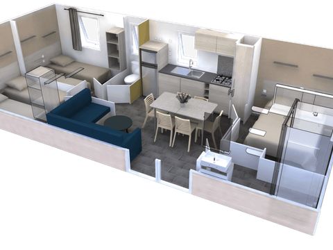 MOBILHOME 4 personnes - PREMIUM 