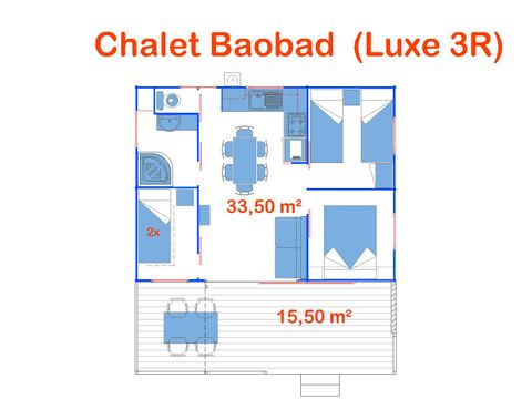 CHALET 6 personnes - Baobab