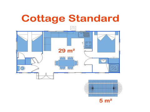 MOBILHOME 6 personnes - Cottage Standard