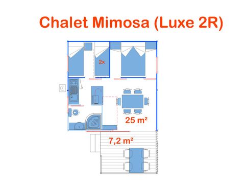 CHALET 4 personnes - Mimosa (Chalet Lux)
