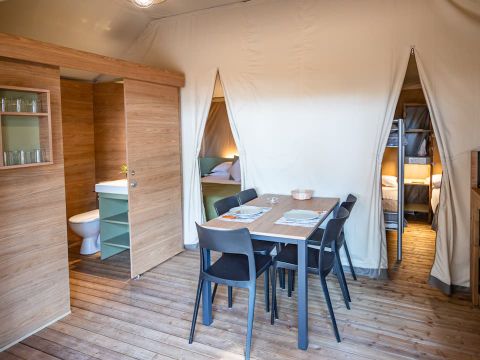 TENTE TOILE ET BOIS 5 personnes - Safari Savannah