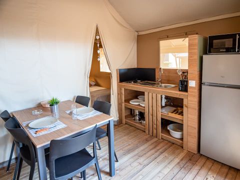TENTE TOILE ET BOIS 5 personnes - Safari Savannah