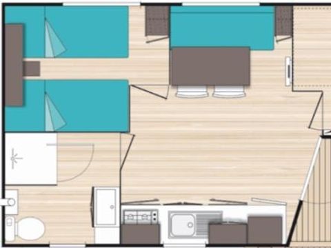 MOBILHOME 4 personnes - MATAI
