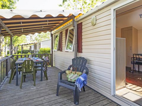 MOBILHOME 6 personnes - Classic | 2 Ch. | 4/6 Pers. | Terrasse surélevée | Clim.