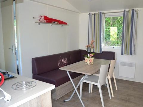 Mobilhome 6 personnes - 3ch 5+1enf Terrasse Semi-Couverte TV pas de Clim