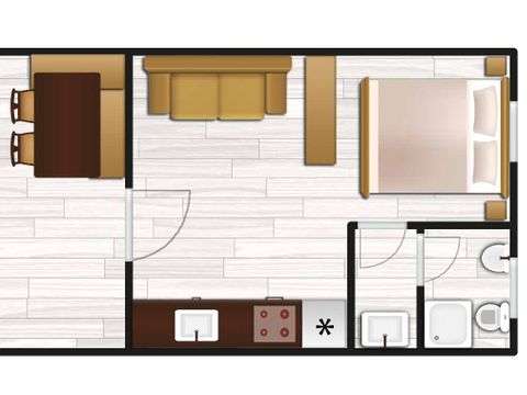 STUDIO 3 personnes - GREEN-HOME 
