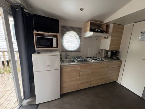 Mobilhome 4 personnes - Mobil home Confort 2 CH O'hara Terrasse integrée