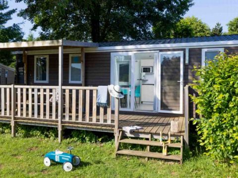 Mobilhome 6 personnes - Privilège34m² - 3 chambres-6p - Terrasse couverte