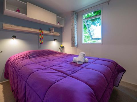 Mobilhome 6 personnes - Privilège34m² - 3 chambres-6p - Terrasse couverte