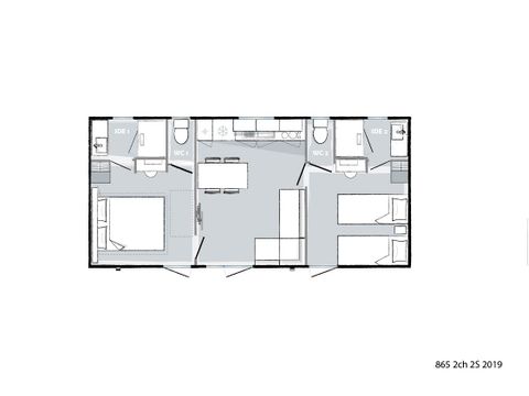 MOBILHOME 4 personnes - Cottage  Premium Bora