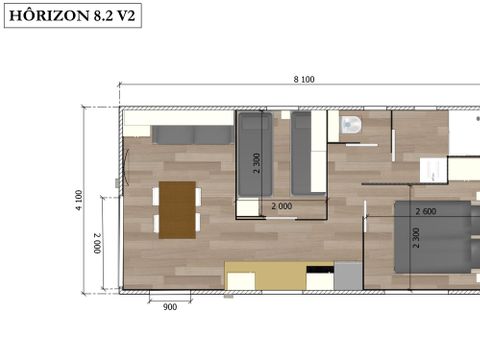 MOBILHOME 4 personnes - Cottage Privilège Horizon