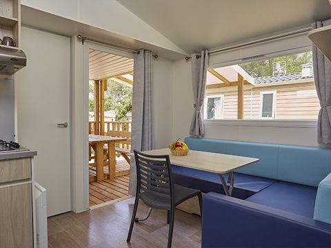 Mobilhome 4 personnes - Comfort | 2 Ch. | 4 Pers. | Terrasse surélevée | Clim. | TV