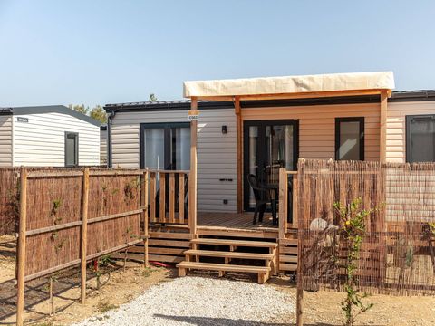MOBILHOME 6 personnes - Mobil-home | Comfort | 3 Ch. | 6 Pers. | Terrasse surélevée | Clim.