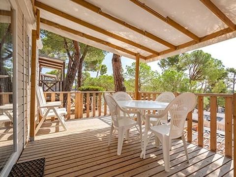 Mobilhome 4 personnes - Comfort XL | 2 Ch. | 4 Pers. | Terrasse surélevée | Clim. | TV