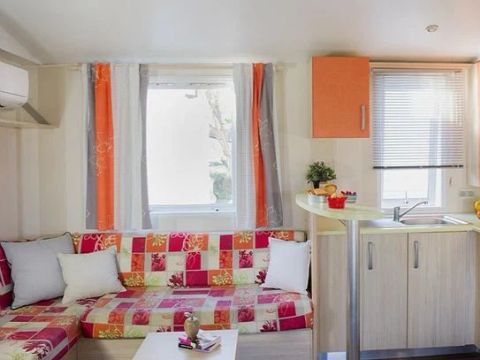 Mobilhome 6 personnes - Comfort XL | 2 Ch. | 4/6 Pers. | Terrasse surélevée | Clim. | TV