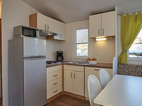 Mobilhome 6 personnes - Comfort XL | 3 Ch. | 6 Pers. | Terrasse surélevée | Clim. | TV