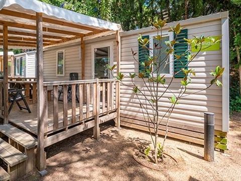 Mobilhome 2 personnes - Comfort | 1 Ch. | 2 Pers. | Terrasse surélevée | Clim. | TV