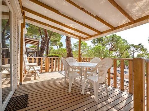 Mobilhome 4 personnes - Comfort | 2 Ch. | 4 Pers. | Terrasse surélevée | Clim.