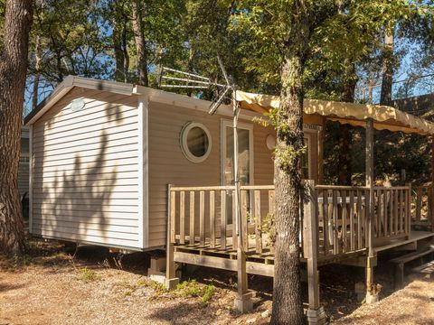 MOBILHOME 2 personnes - Comfort | 1 Ch. | 2 Pers. | Terrasse surélevée | Clim. | TV