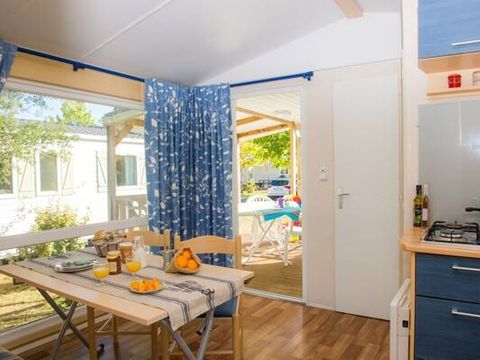 Mobilhome 2 personnes - Comfort | 1 Ch. | 2 Pers. | Terrasse surélevée | Clim. | TV
