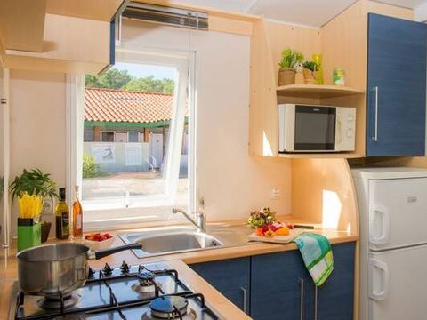 Mobilhome 2 personnes - Comfort | 1 Ch. | 2 Pers. | Terrasse surélevée | Clim. | TV