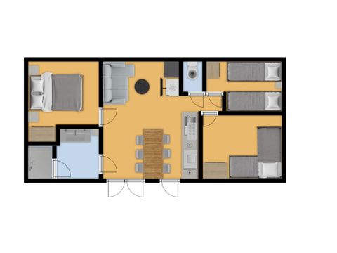MOBILHOME 6 personnes - Roc Nantais
