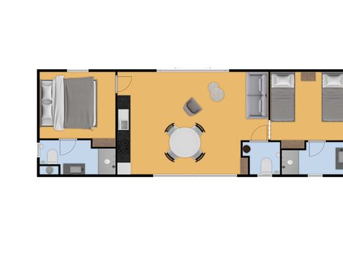 MOBILHOME 4 personnes - Navacelle