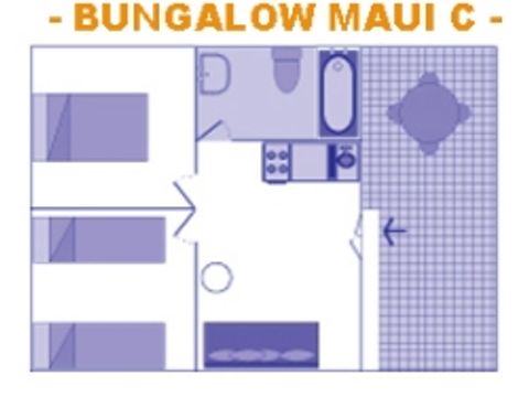 BUNGALOW 2 personnes - Maui A - Prix pour 2 personnes