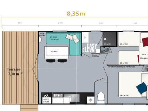 Mobilhome 5 personnes - Loggia Bay