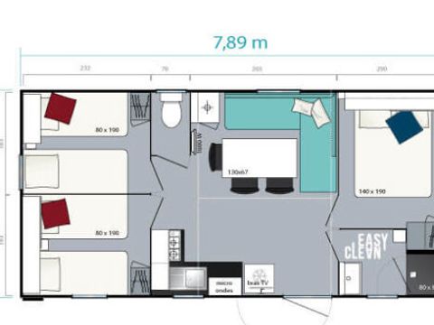 Mobilhome 6 personnes - Happy