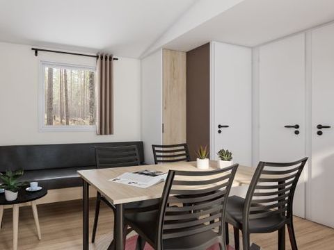 MOBILHOME 6 personnes - Premium - 33 m² (3 chambres) + Terrasse couverte