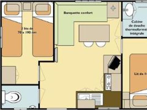 MOBILHOME 4 personnes - COTTAGE MODESTY