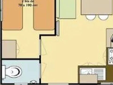 MOBILHOME 4 personnes - COTTAGE MODESTY