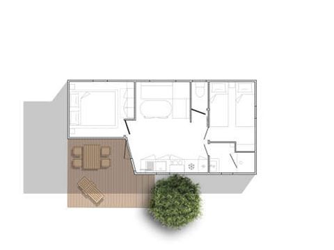 MOBILHOME 4 personnes - JUNGLE 2 chambres
