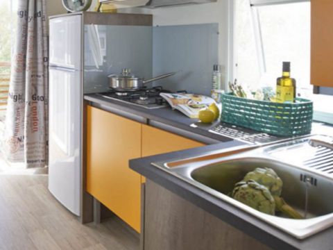 MOBILHOME 6 personnes - DECLICK avec terrasse semi-couverte