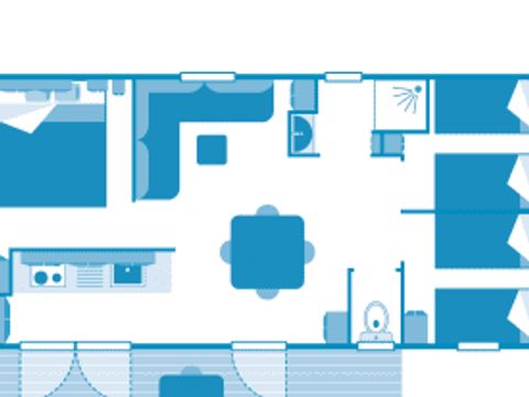 Mobilhome 6 personnes - Cottage 6p 3ch ****