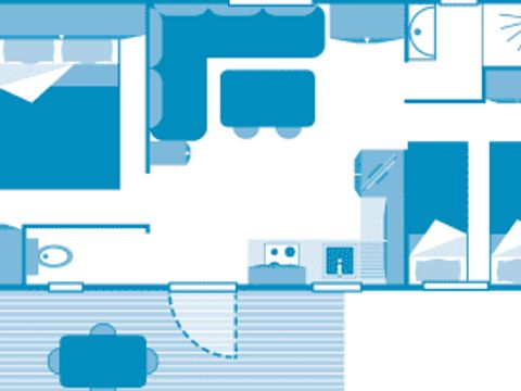 MOBILHOME 4 personnes - Cottage 4p 2ch **