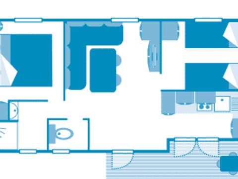 Mobilhome 5 personnes - Cottage 4/5p 2ch ***