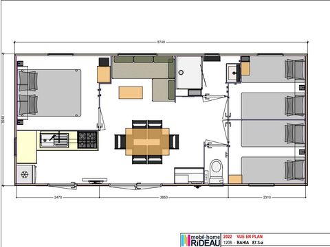 MOBILHOME 7 personnes - Mobil-home Pinède Dimanche/Dimanche 6/7 pers
