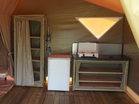 TENTE TOILE ET BOIS 4 personnes - Canada 2 chambres 4 personnes  