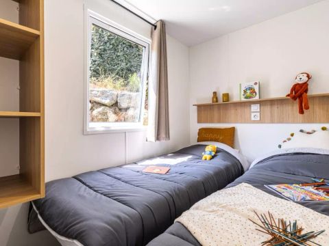 MOBILHOME 4 personnes - Mobil-Home Vue Mer Confort 3 Pièces 4 Personnes Climatisé + TV