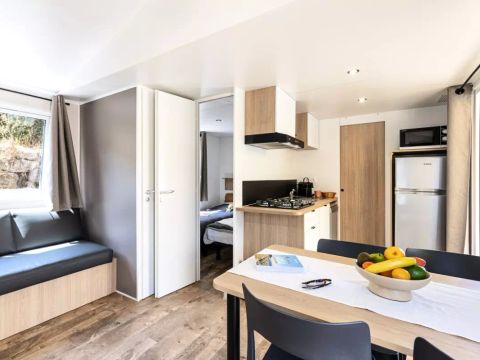 MOBILHOME 4 personnes - Mobil-Home Vue Mer Confort 3 Pièces 4 Personnes Climatisé + TV