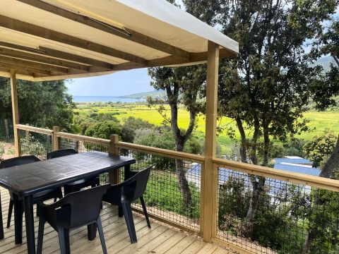 MOBILHOME 4 personnes - Vue Mer ou Montagne 3 Pièces 4 Personnes Climatisé + TV + Jacuzzi