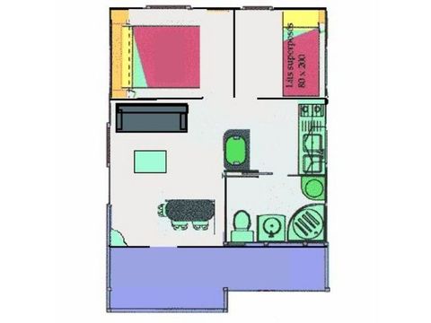 CHALET 4 personnes - Chalet Bois Cocoon 2 chambres 28m²