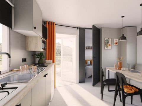 MOBILHOME 7 personnes - Mobil-home Evasion+ 7 personnes 2 chambres 28m²