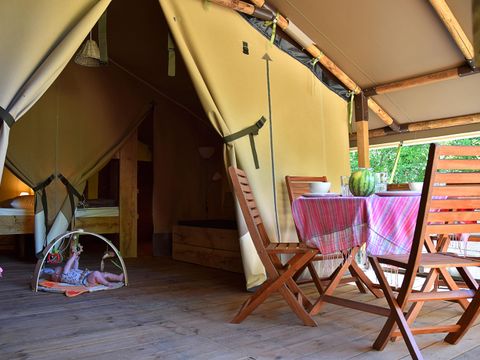 Tente en toile et en bois 4 personnes - Safari