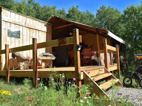Tente en toile et en bois 4 personnes - Safari