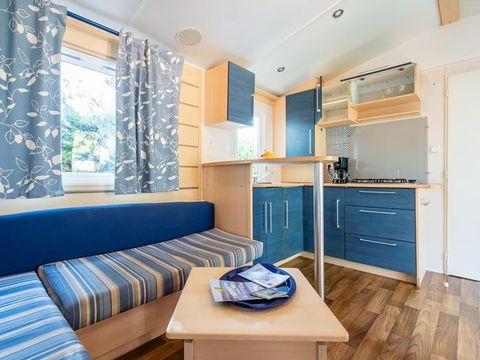 MOBILHOME 6 personnes - Mobil-home Forêt 34.5m² (3 chambres) (+ de 10 ans) + Terrasse + TV 4/6 pers
