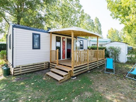MOBILHOME 5 personnes - Mobil-home Evasion 28.5m² (2 chambres) (- de 9 ans) + TV + Terrasse 4/5 pers