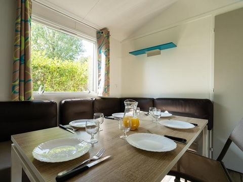 MOBILHOME 8 personnes - Mobil-home Sable 40m² (4 chambres) + TV + Terrasse couverte (- de 8 ans) 8 pers